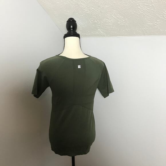 Sweaty Betty Green Athlete Seamless Workout Tee - Size Small - Picture 4 of 7